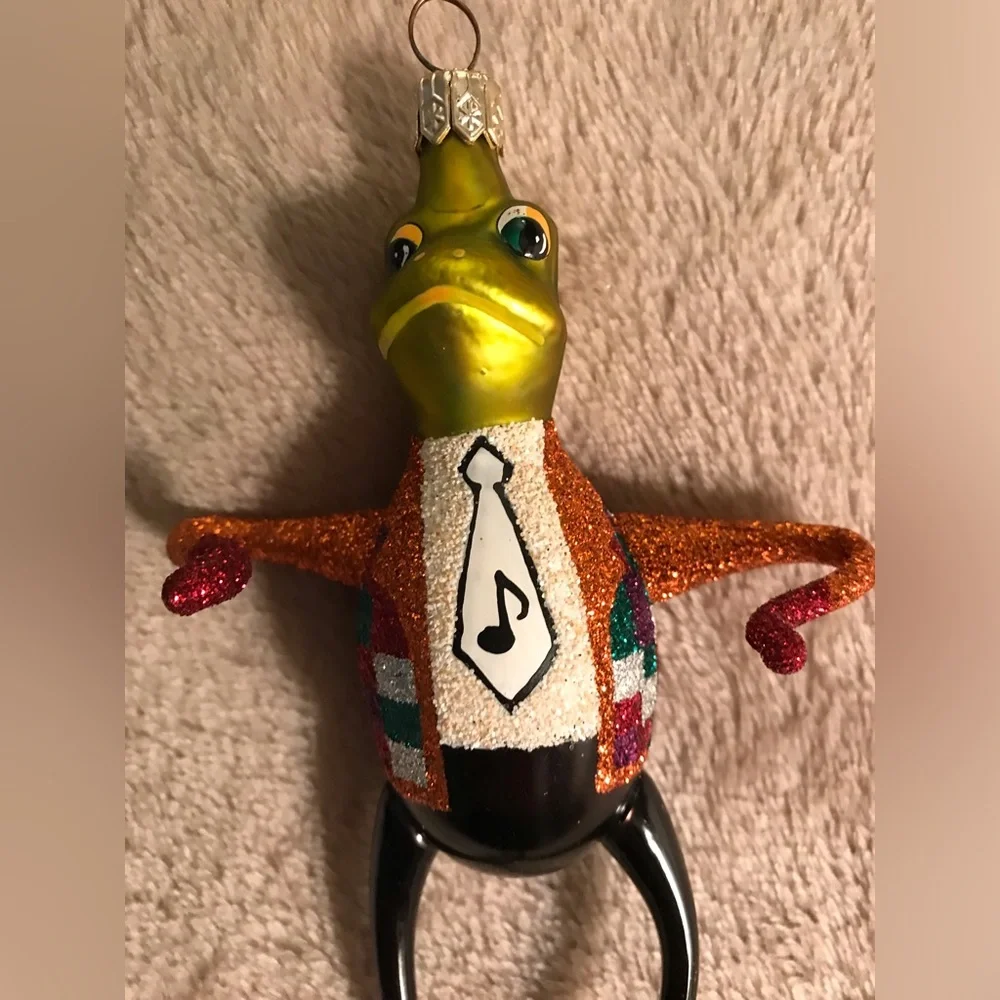 Slavic Treasures “Frog Astaire” ornament